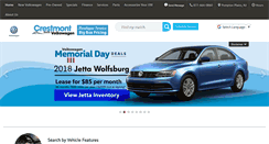 Desktop Screenshot of crestmontvolkswagen.com